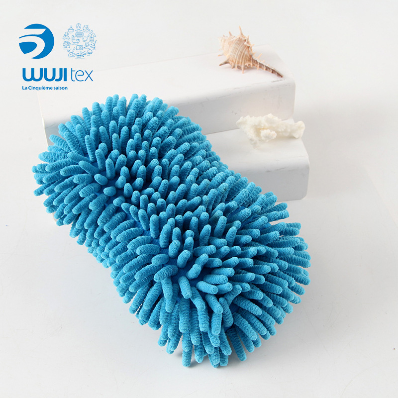 WUJI suministro directo de fábrica de microfibra chenille esponja bloque de limpieza lavado de coches de limpieza Herramientas de limpieza de pintura de coches