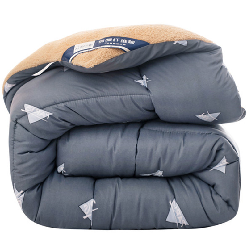 Factory direct supply home textile new winter thick warm lamb fleece winter quilt quilt core factory direct supply wholesale