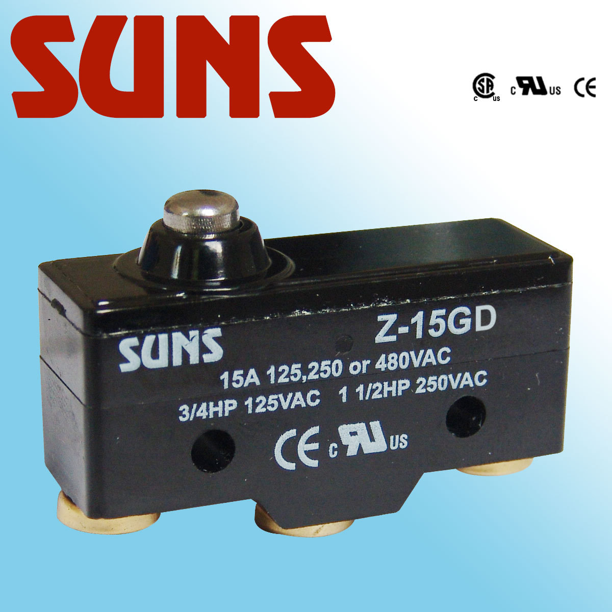 SUNS美国三实Z-15GD系列微动开关