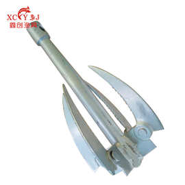 水草耙子带齿镰刀升级版  钓鱼锚刀折叠四齿水草锚刀 自重365克
