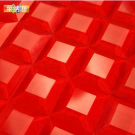 【莱纳斯】红色磨边玻璃马赛克镜面5面背景墙砖MJM05客厅自贴