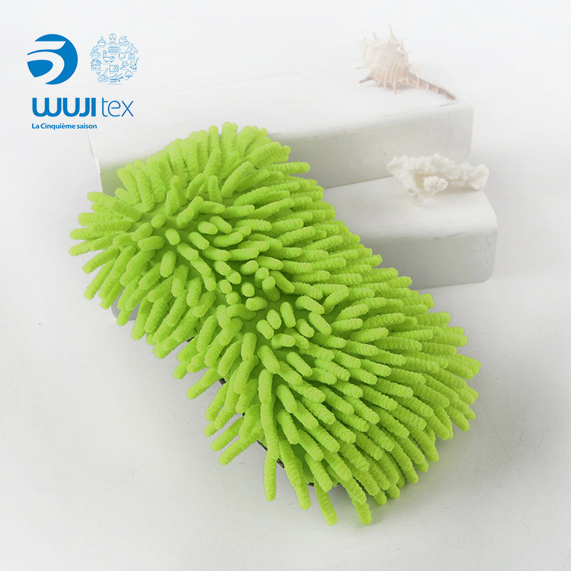 WUJI suministro directo de fábrica de microfibra chenille esponja bloque de limpieza lavado de coches de limpieza Herramientas de limpieza de pintura de coches