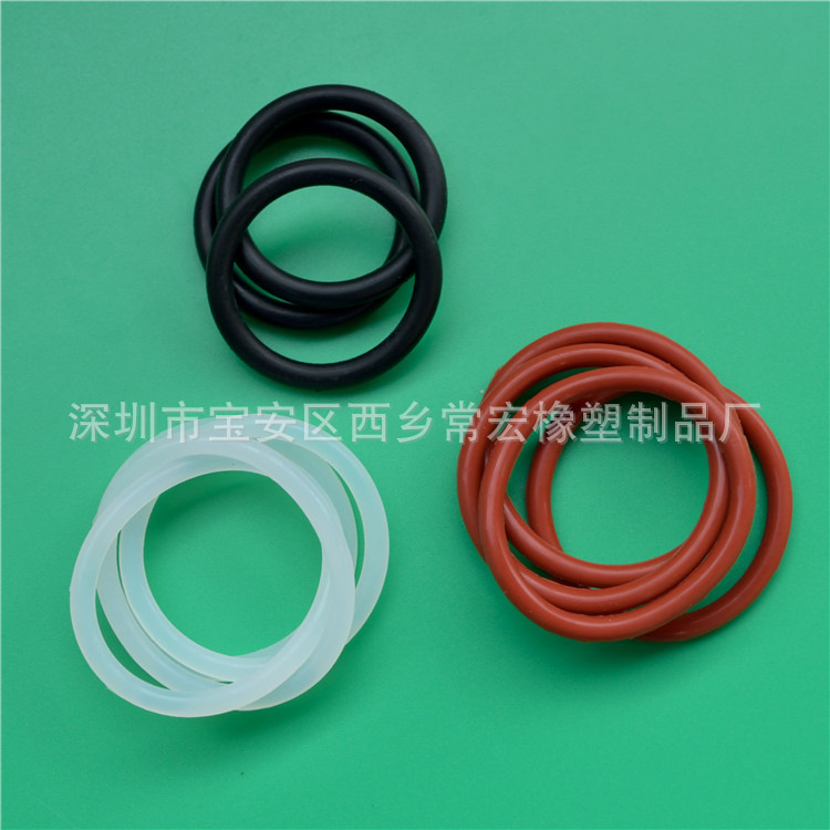 厂家供应硅胶氟胶O型密封圈 防水耐高温腐蚀密封圈 橡胶O型圈