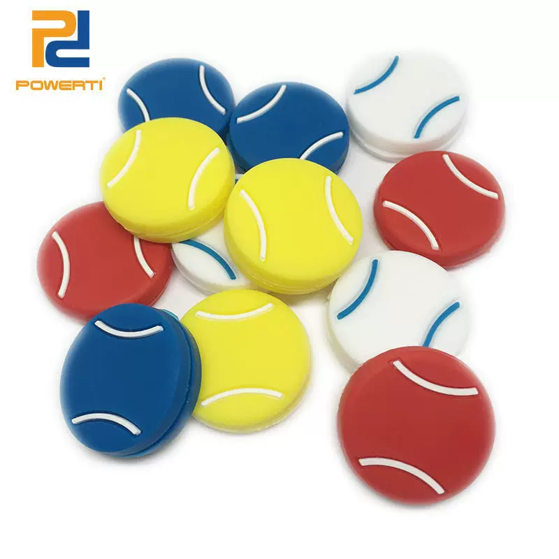 POWERTI новый большой силиконовый силиконовый плоский теннис теннисная ракетка амортизатор амортизатор