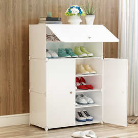 客厅简易鞋柜收纳鞋架简约家具超薄鞋柜直销防尘组合塑料柜子