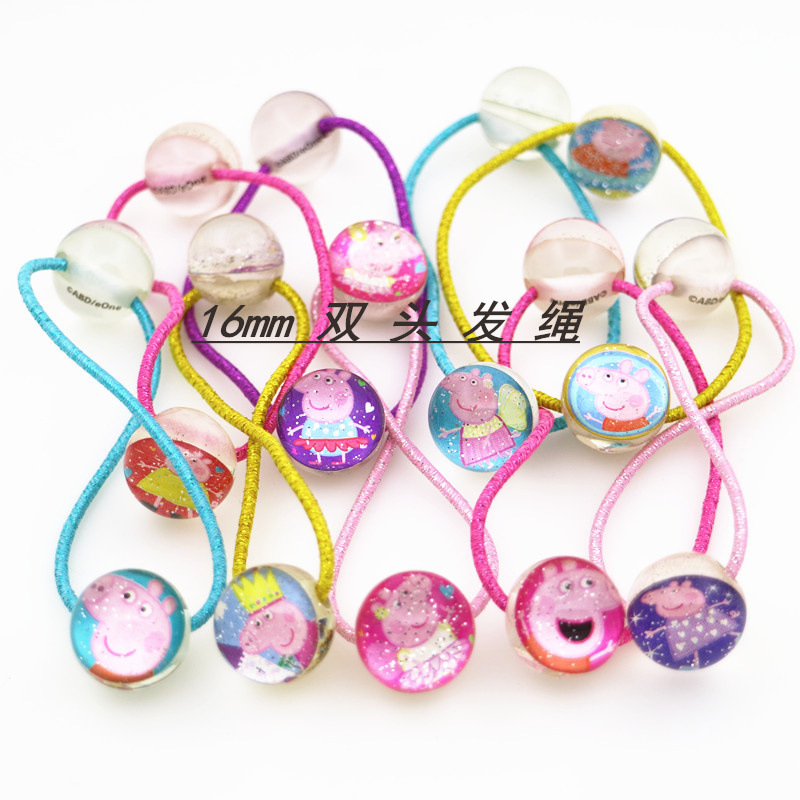 Double-sided cute round beads