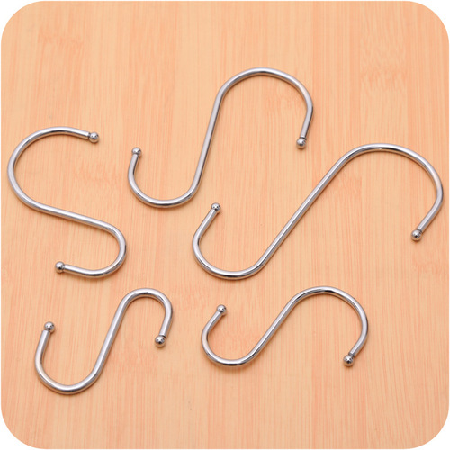 Stainless steel S-shaped hook multi-purpose hook S hook Multi-purpose S-shaped hook metal S hook for kitchen and bathroom