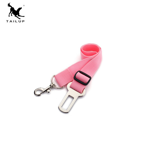 Best-selling pet car seat belt on Amazon platform Nylon cat and dog car traction rope with adjustable length