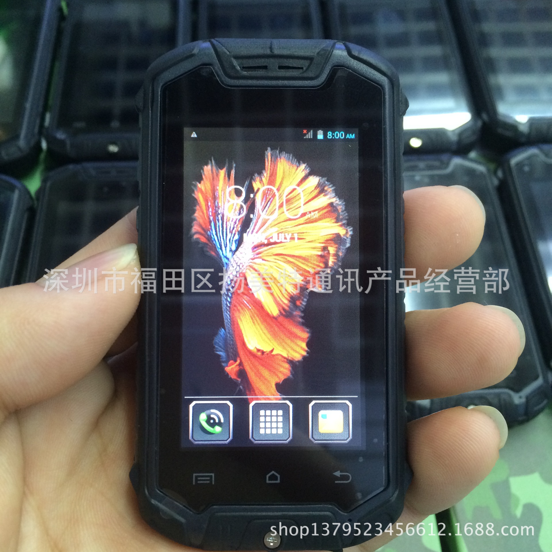 生产批发新款Z18三防智能手机 4.0寸屏迷你3G手机 A8 V8+智能手机