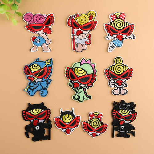 Yixiu cartoon computer embroidery chapter magic elf embroidery cloth patch clothing decorative patch patch embroidery label applique