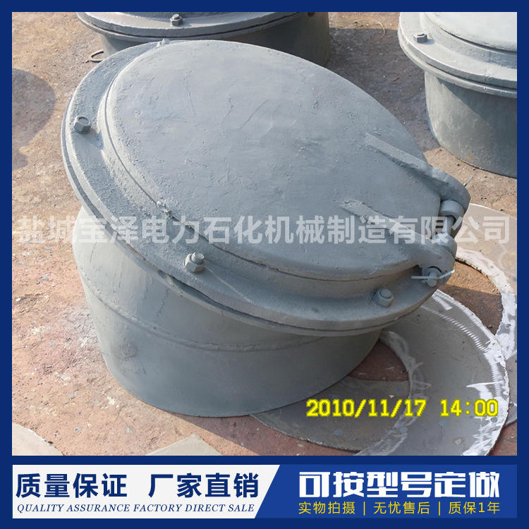 厂家直供 宝泽防爆门 重力圆形防爆门 烟风管道防爆门 可来图