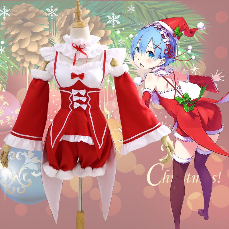 Re: different world life from scratch ramrem REM Christmas dress COSPLAY clothes