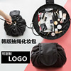 Capacious handheld storage bag for traveling, Korean style, drawstring