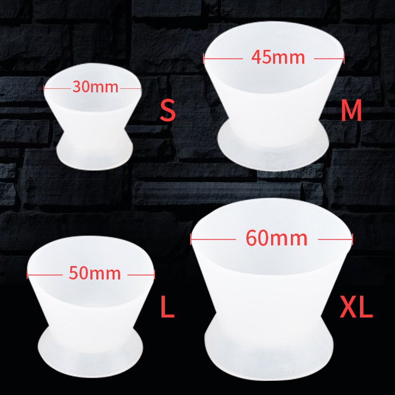 Taza de autocurado dental Dental Material oral de goma de silicona taza de autocurado taza de mezcla de polvo adhesivo dental taza de mezcla taza de goma