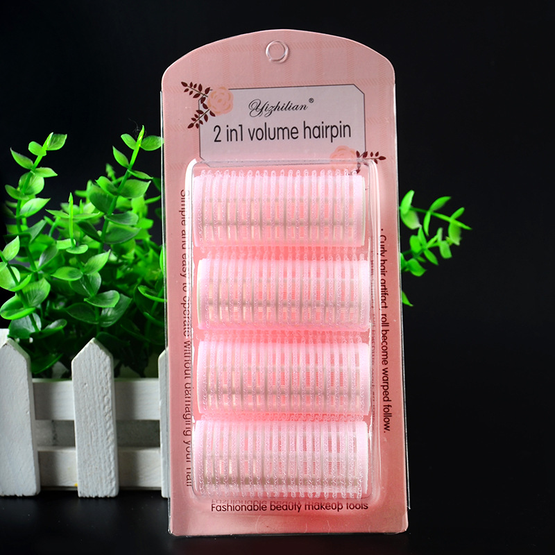 4 PCs Set Air Bangs Curling Cartridge Female Curling Cartridge Curling Cartridge Fluffy Sleeping Stereotype Self-adhesive Plastic Clip