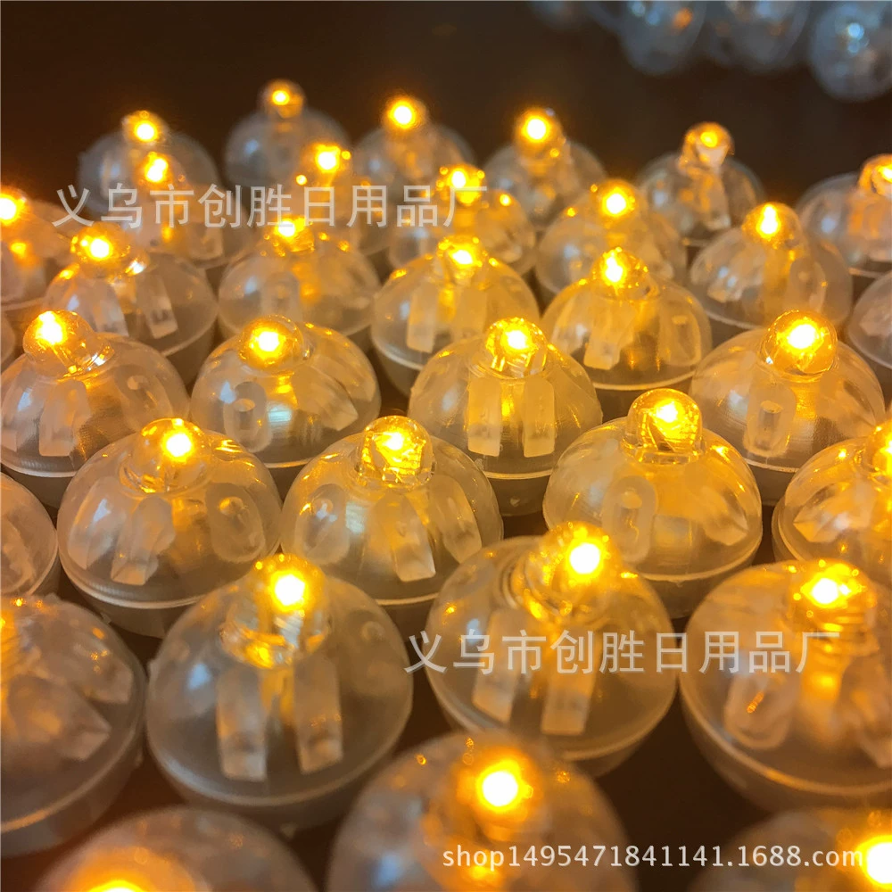 Светодиодная светящаяся шпилька Свет теплый свет головной убор светло-желтый свет маленький дворцовый свет мини маленький шар желтый свет маленький оранжевый свет декоративный свет