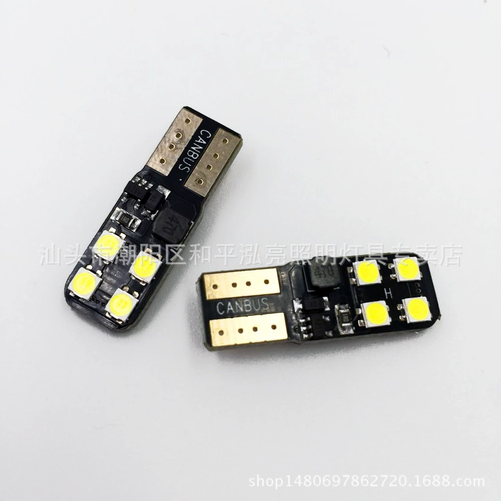 Светодиодная лампа индикатор ширины декодирования света автомобиля свет T10 3030 8 свет номерного знака указатель поворота 12 В
