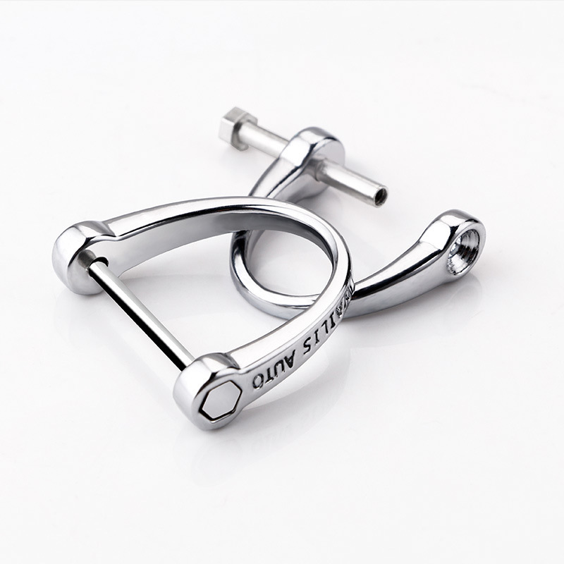 Factory wholesale car keychain high-end hardware zinc alloy horseshoe Buckle Auto Parts keychain shell D Buckle Factory wholesale car keychain high-end hardware zinc alloy horseshoe Buckle Auto Parts keychain shell D Buckle