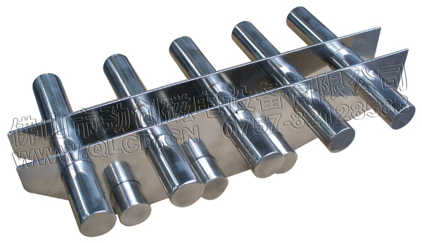 厂家供应 双层8管磁力架 工业强磁吸铁磁力棒 磁力架套管 易清理