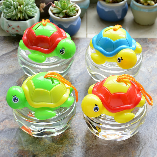 Cartoon Handheld Mini Turtle Bottle Goldfish Bowl Bottle Plastic Small Turtle Box Fish Bottle Fish Tank Wholesale
