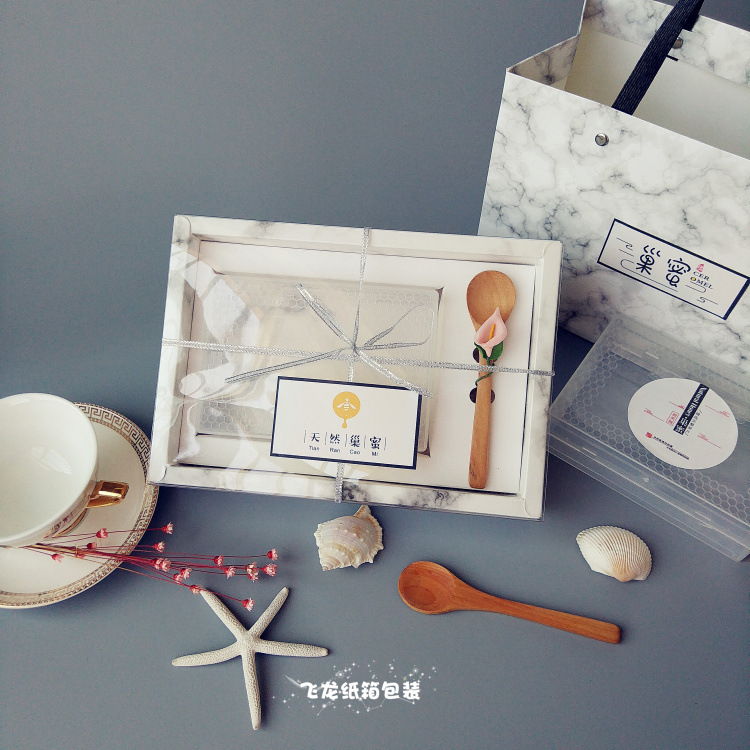 500g蜂巢蜜包装盒天然巢蜜包装巢蜜礼盒一斤装蜂巢蜜化妆品包装盒