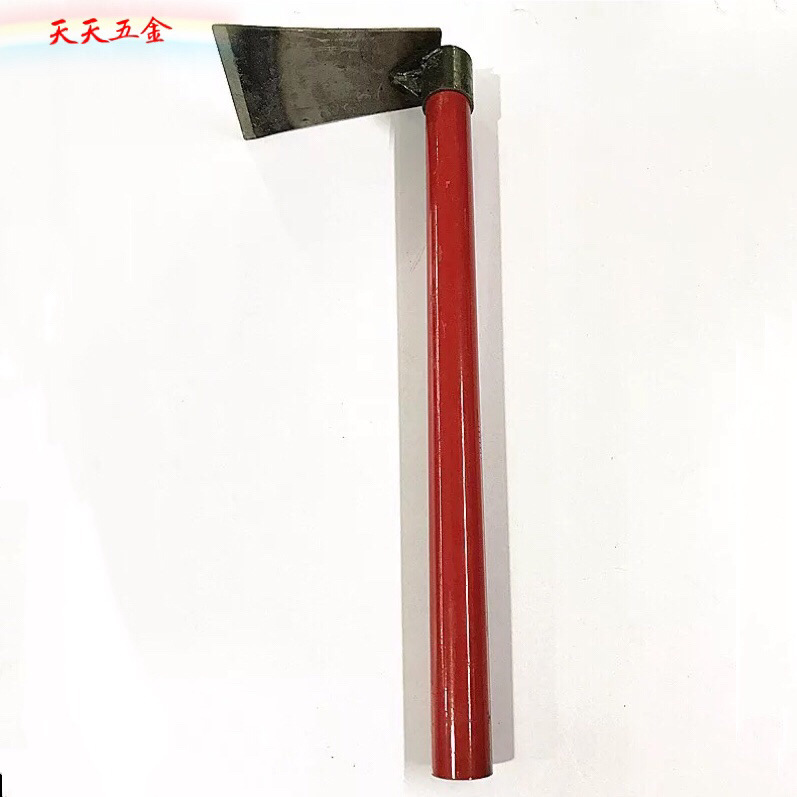 农用工具 锄头小锄头红柄钢管平口小锄头 种菜 迷你园林工具