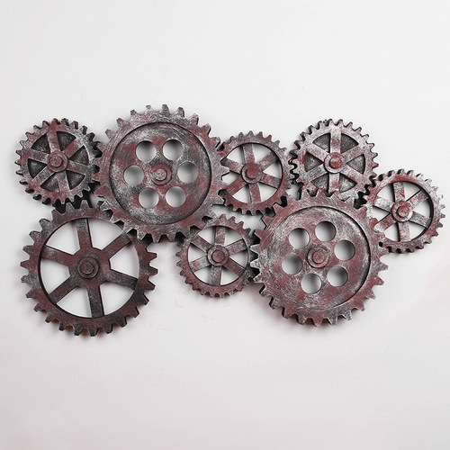 Industrial style gear wall decoration indoor three-dimensional wall hanging bar wall decoration shop retro wall creative pendant