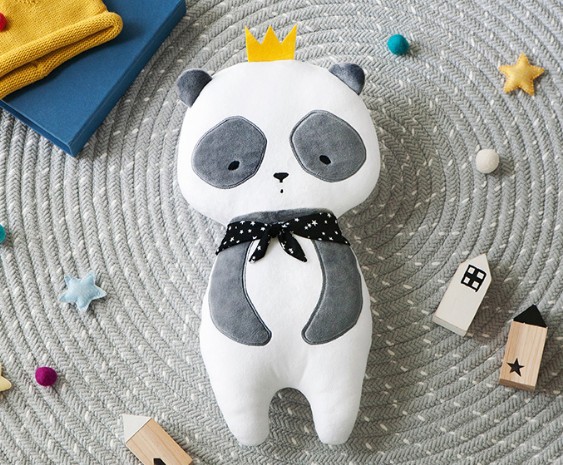 Corea del Sur pequeño animal muñeca niños asiento de coche cubierta la correa seguridad calmante almohada felpa