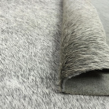 头层马毛皮真皮服装箱包鞋靴皮料老鼠灰奶牛皮牛毛皮