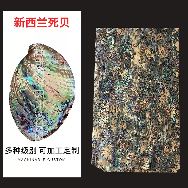新西兰死贝 贝壳纸 螺钿纸美甲手机壳镶嵌雕花工艺品家居装修材料