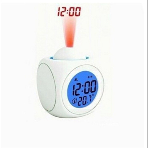 New Multifunction Projector Alarm Clock LED Projector Clock Voice Alarm Clock