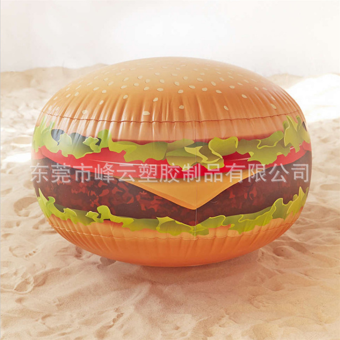 批发加工充气汉堡球 PVC吹气广告汉堡包充气模型新款拱门汉堡模型
