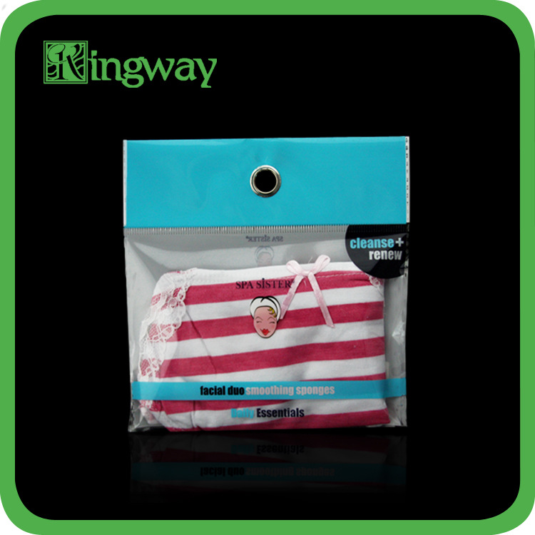 厂家生产 透明OPP服饰包装袋 挂孔卡头自粘塑料包装袋 可印刷LOGO