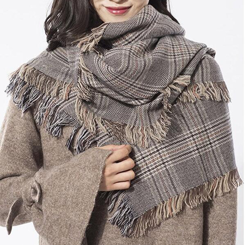 New Mini Yang Shawl Korean Autumn and Winter Women's Shawl Cotton Linen Warm Women's Foreign Trade All-match Cashmere Scarf