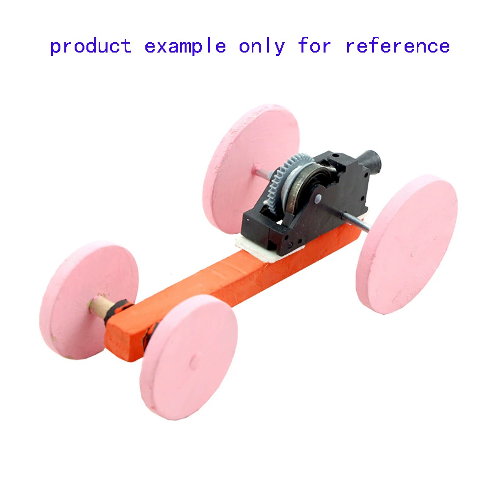 Warrior, gearbox with cord, four-wheel drive car, constructor with accessories, DIY, training, mini experiment