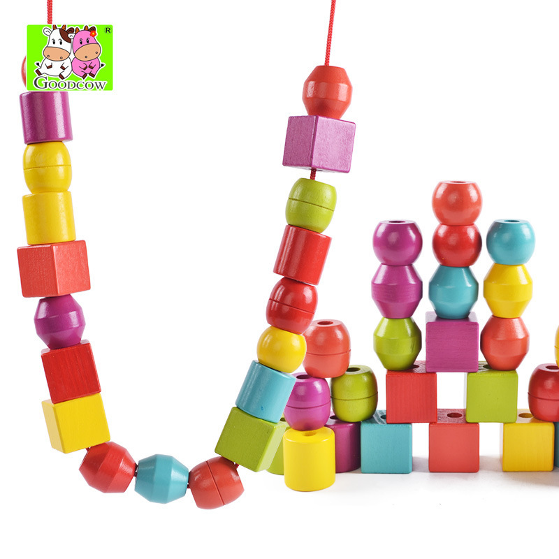 Juego de Cuentas para Enhebrar de Madera para Niños image 3