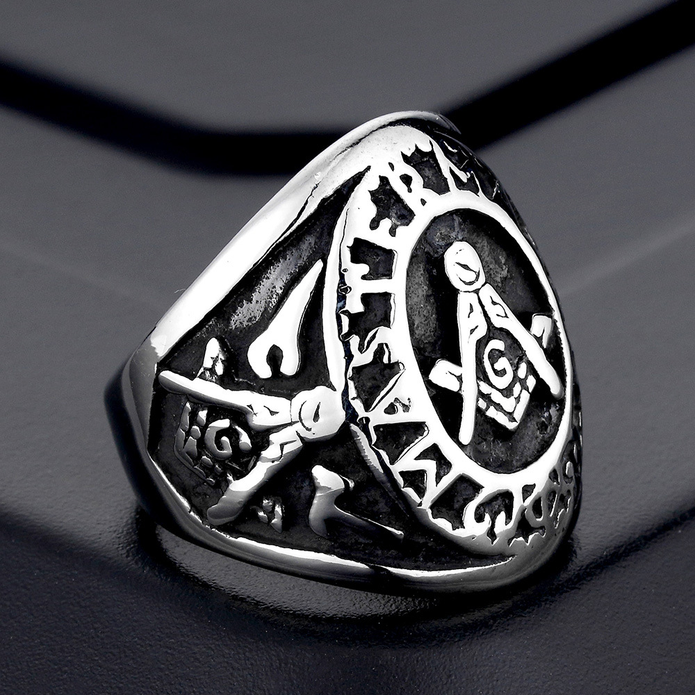 Retro trend ring stainless steel