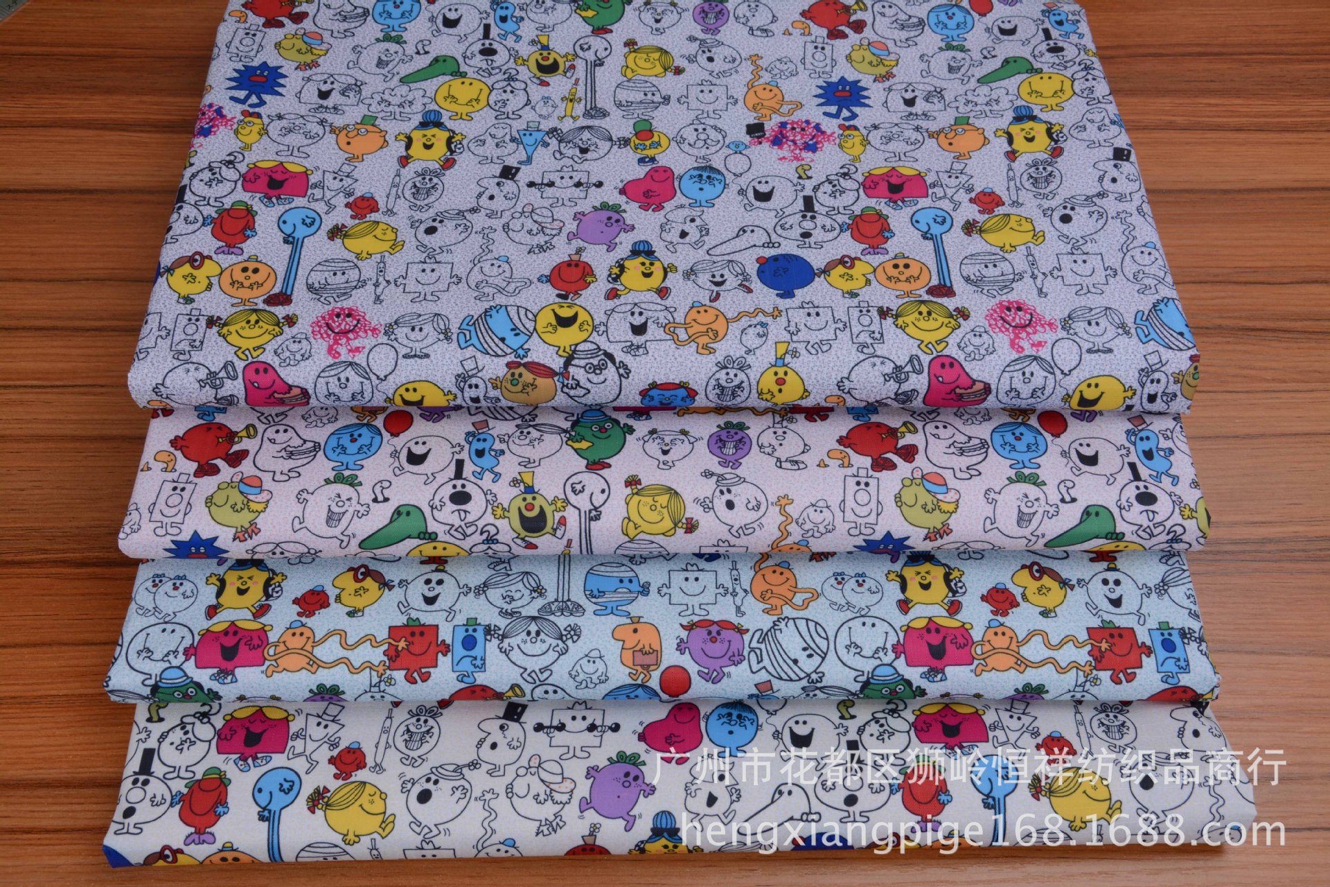 厂家批发卡通动漫印花210D防水隔水层牛津布，包袋购物袋印花布料