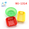 Small toy, children's family kitchen, plastic basket with accessories