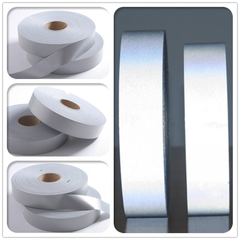 快递服装亮银TC反光布冬装棉衣银色反光条3CM工装反光带视觉丽