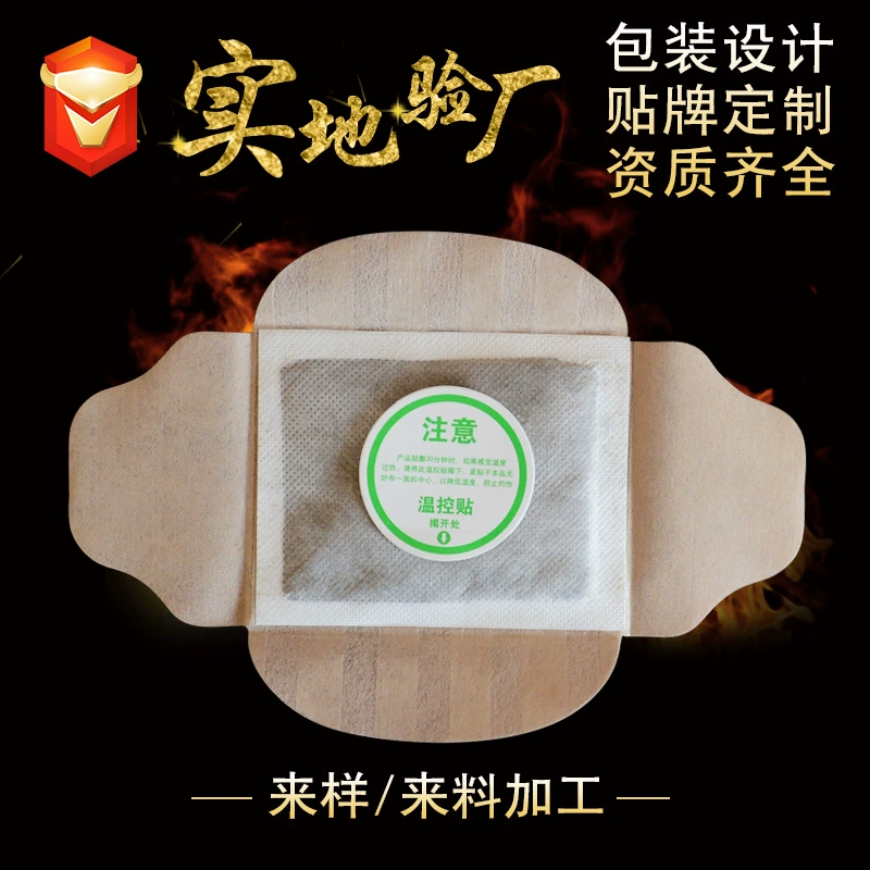 Фабричная паста для прямого прижигания, САМОНАГРЕВАЮЩАЯСЯ полынная паста, стабильный горячий пакет с четырьмя крыльями для разработки Дворцовой теплой пасты оптом