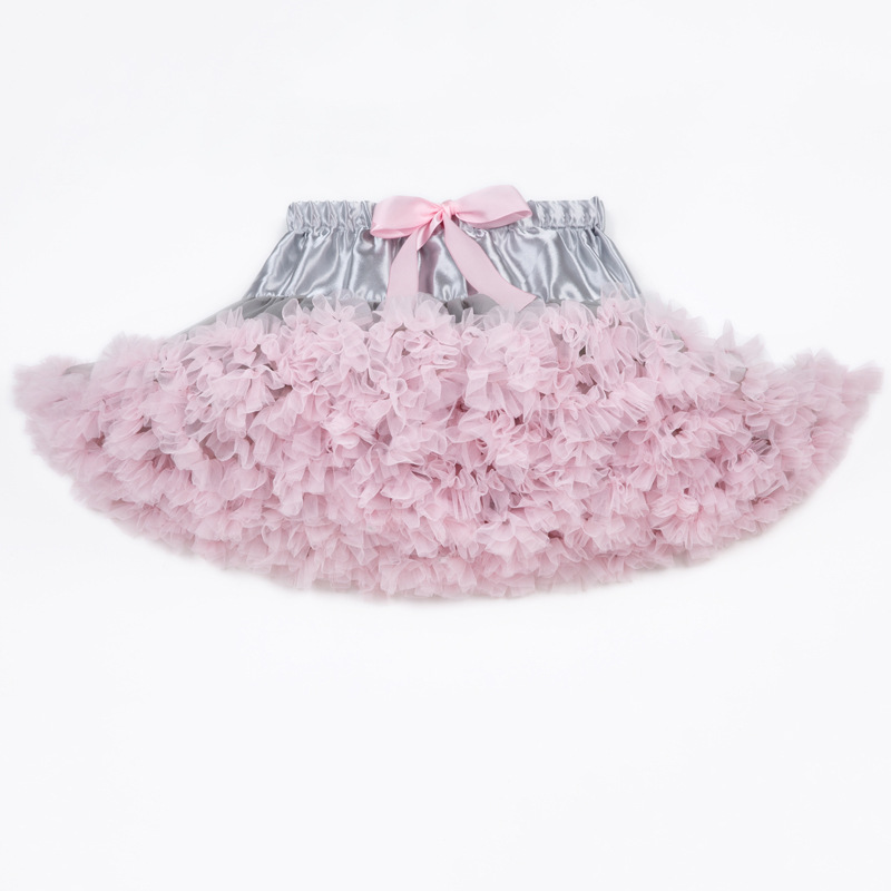 Song Ni flor niña tutu falda primavera verano niños vestido de un año falda de media longitud falda de conejo falda de princesa tutú