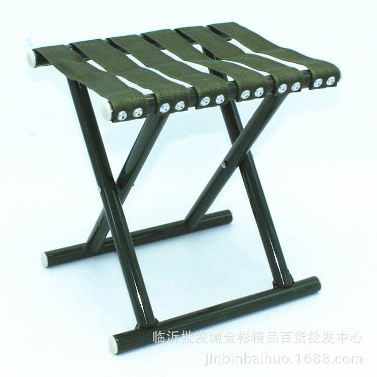 Army Green Mazar 40 Iron Pipe Rivet Mazar Foldableing Fishing Stool 10 Yuan Store Iron Mazar Delivery