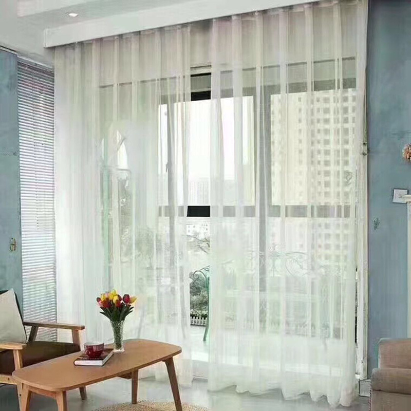 New modern simple linen curtain polyester engineering window screen can be wholesale a large number of in stock supply
