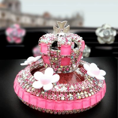 accessories car perfume Crown – Perfplant seat - pink-zou-ju-small-crown-perfume-seat