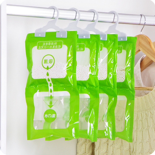 Hanging wardrobe moisture-proof dehumidifier wardrobe hanging moisture-absorbing bag Anti-mildew desiccant wardrobe moisture-proof agent single bag