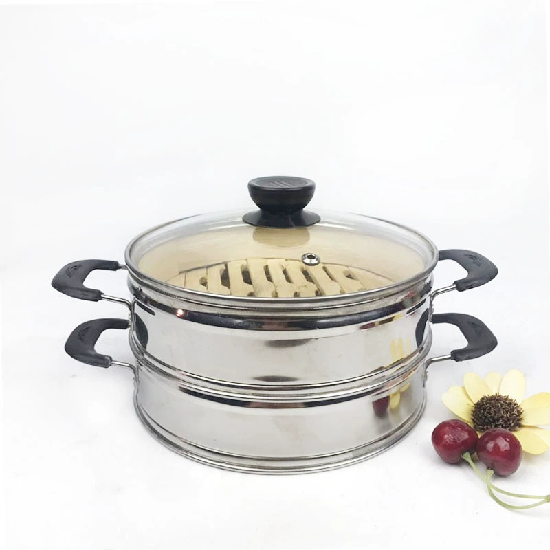 Bamboo bottom small steamer stainless steel steamed dumplings Xiaolong steamer Bamboo steamer steamed Ge Shaxian snack tea dots restaurant steamer