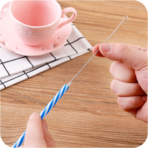 Straw cleaning brush for cleaning baby bottles, household extended children's baby straw cup, kettle catheter decontamination brush