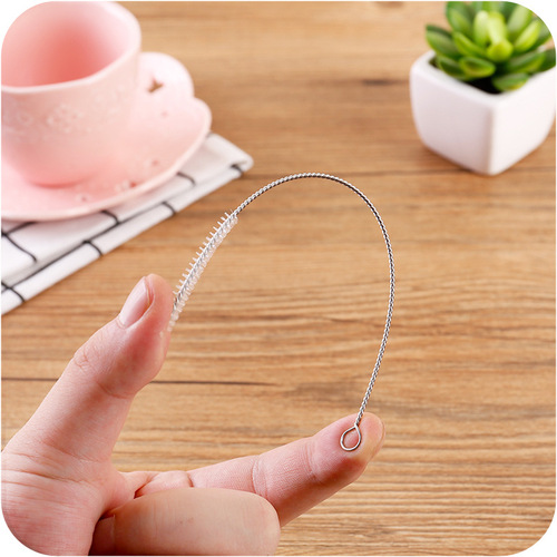 Straw cleaning brush for cleaning baby bottles, household extended children's baby straw cup, kettle catheter decontamination brush