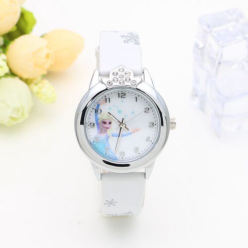 Hot selling cute Frozen children's cartoon watch for boys and girls primary school watch small dial casual belt quartz watch